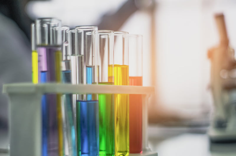 colorful image of test tubes